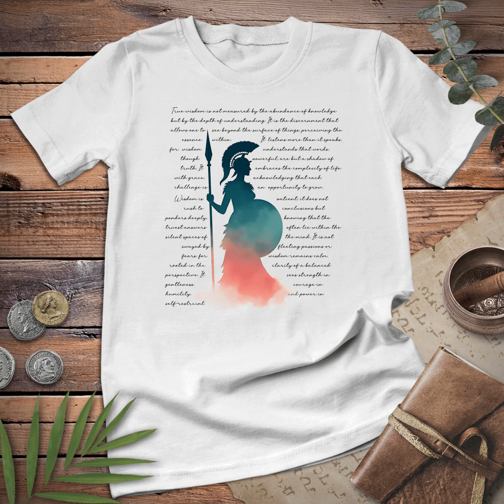 Athena on Wisdom Tee