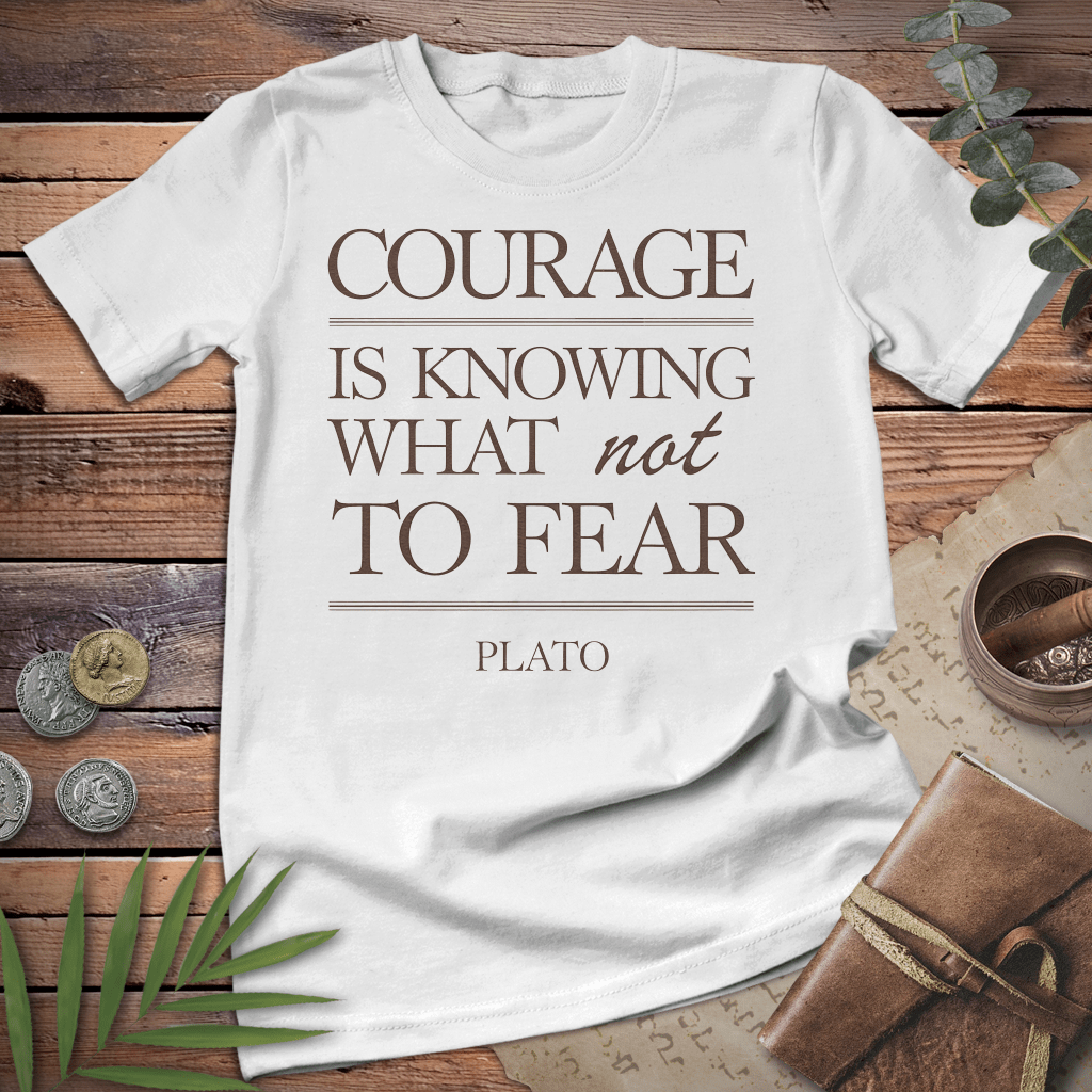 Courage Plato Quote Tee