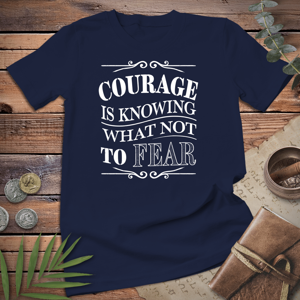 Courage Quote Chalk Tee