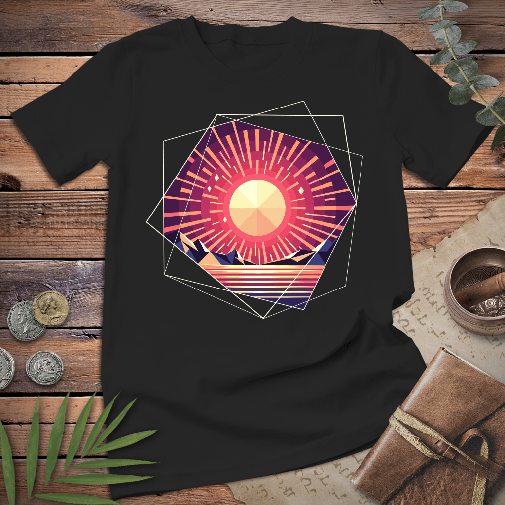 Geometric Sunset Tee