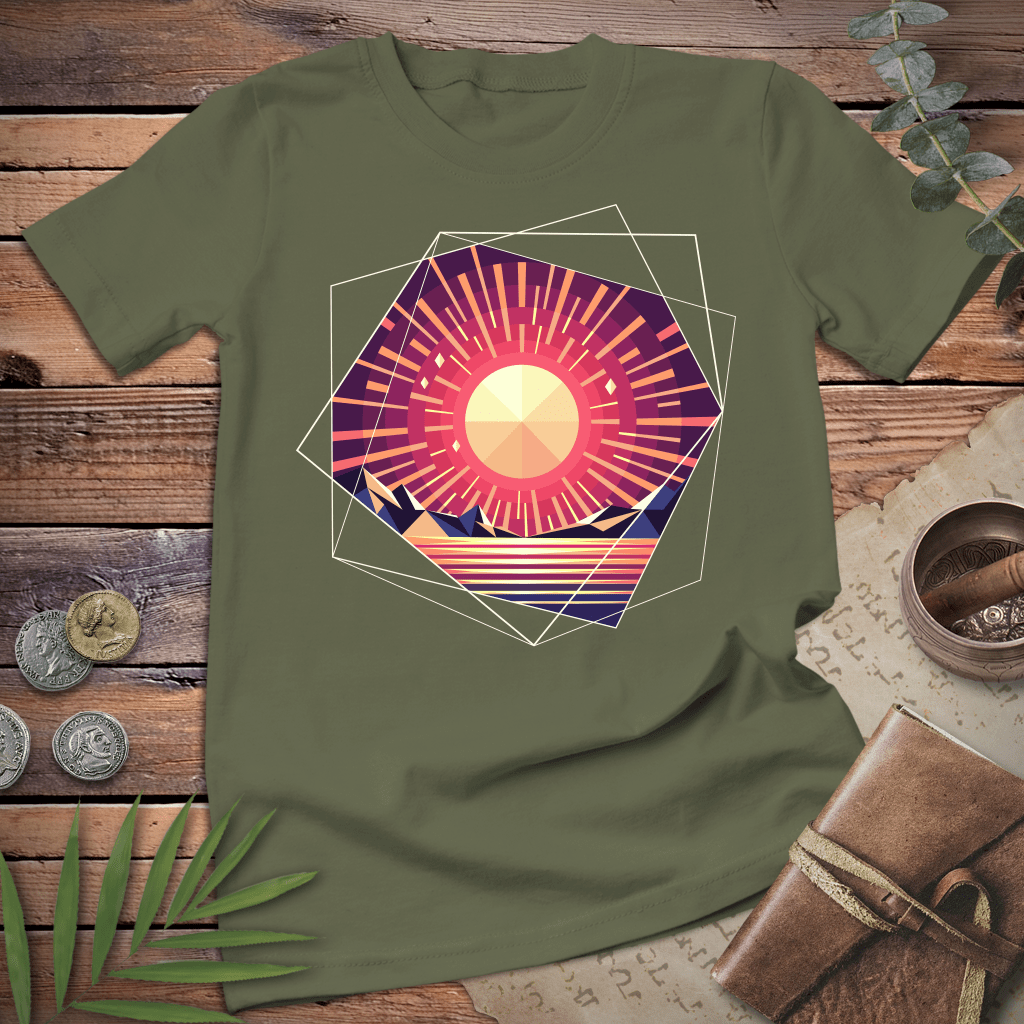 Geometric Sunset Tee