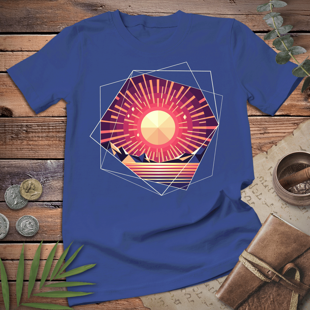 Geometric Sunset Tee