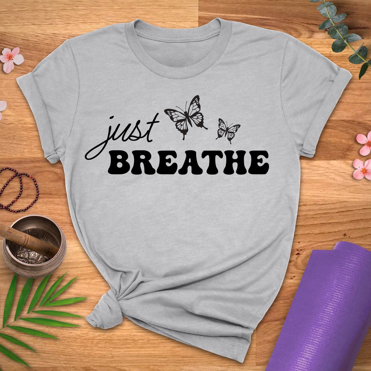 Just Breathe Bfly Tee