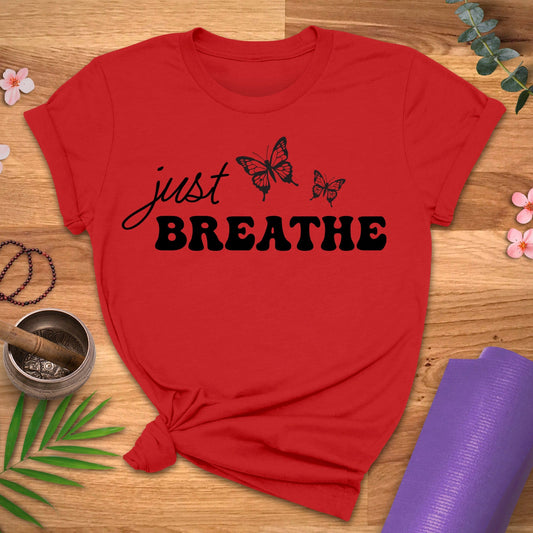 Just Breathe Bfly Tee