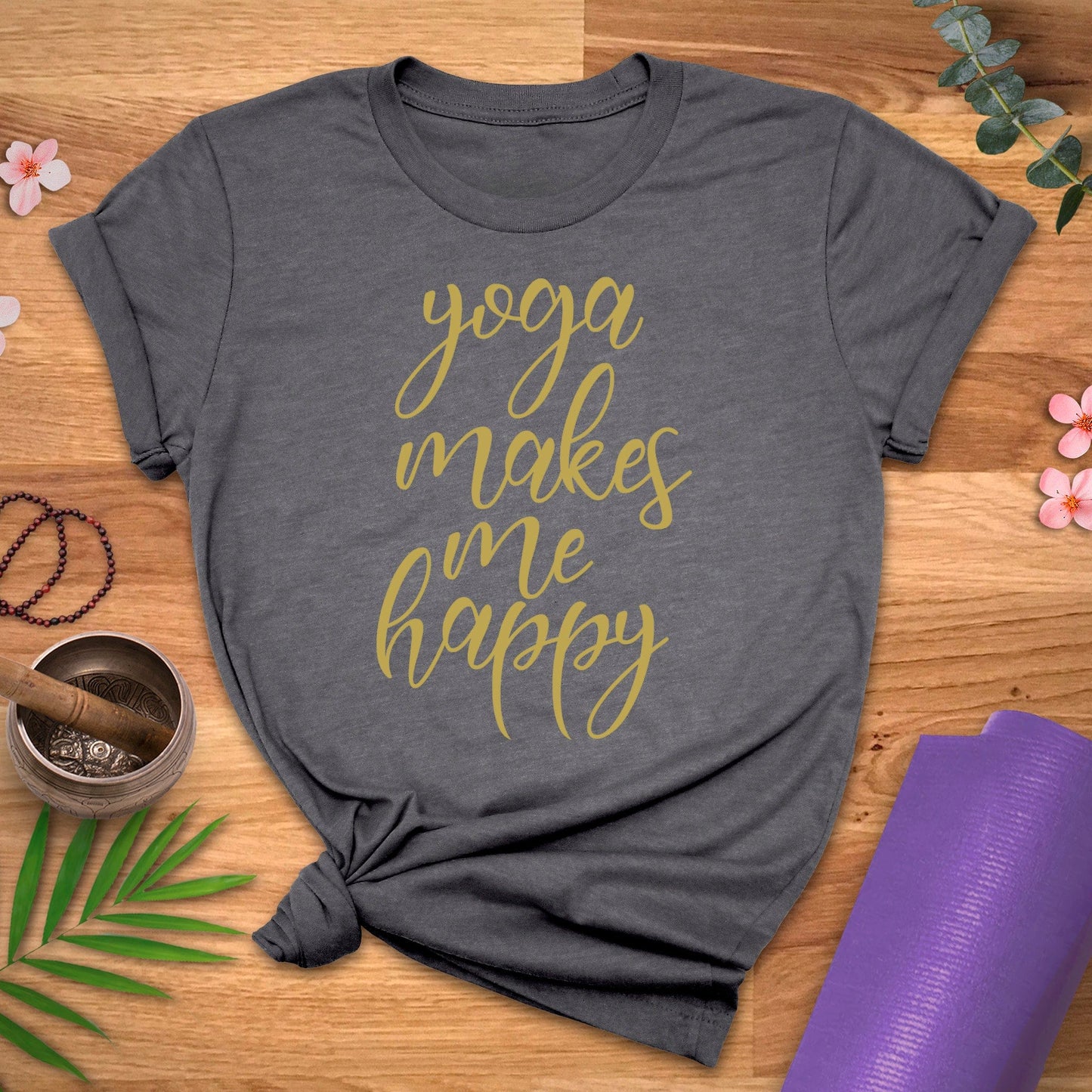 Yoga Makes Me Happy Tee