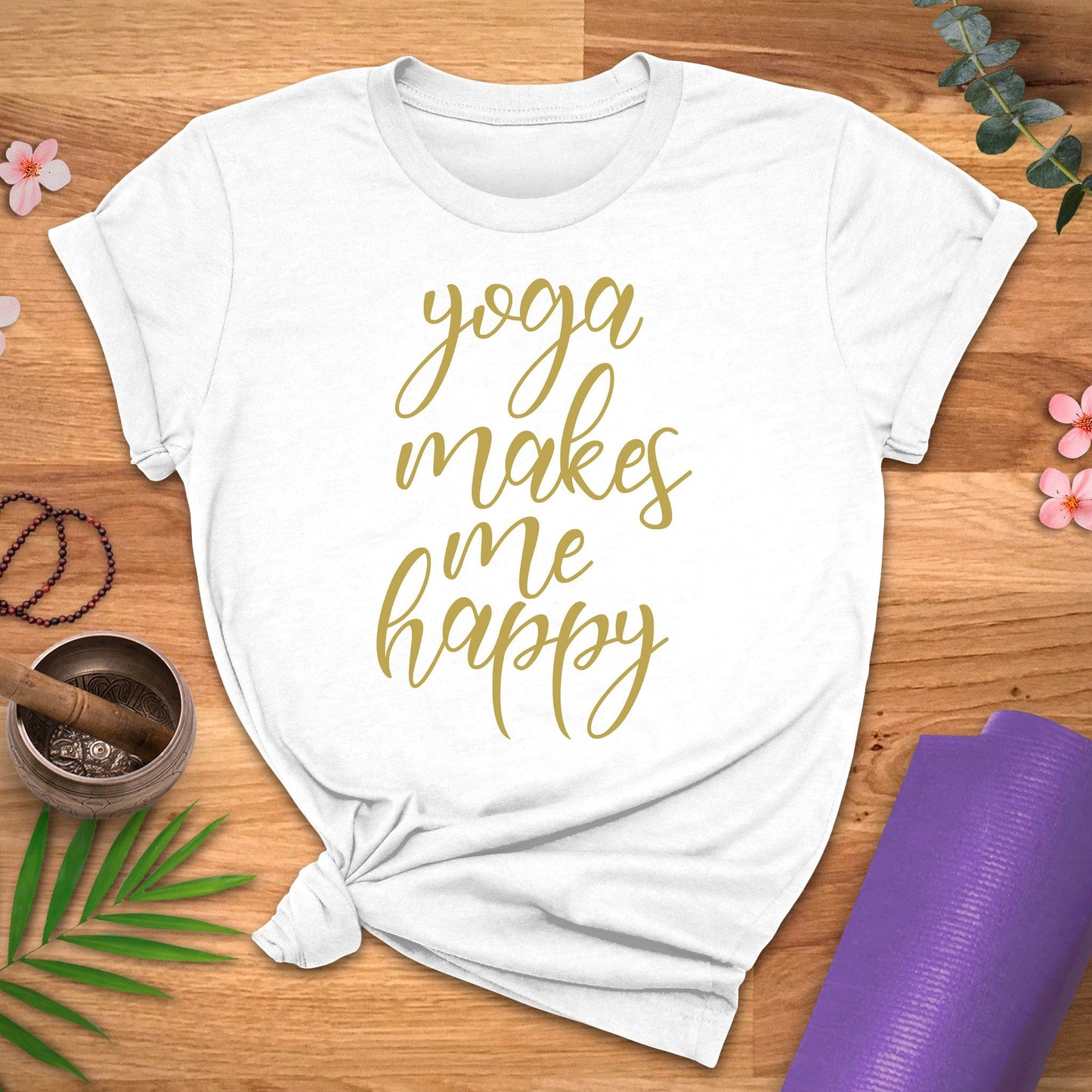 Yoga Makes Me Happy Tee