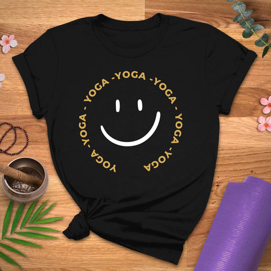 Yoga Smiley Face Tee