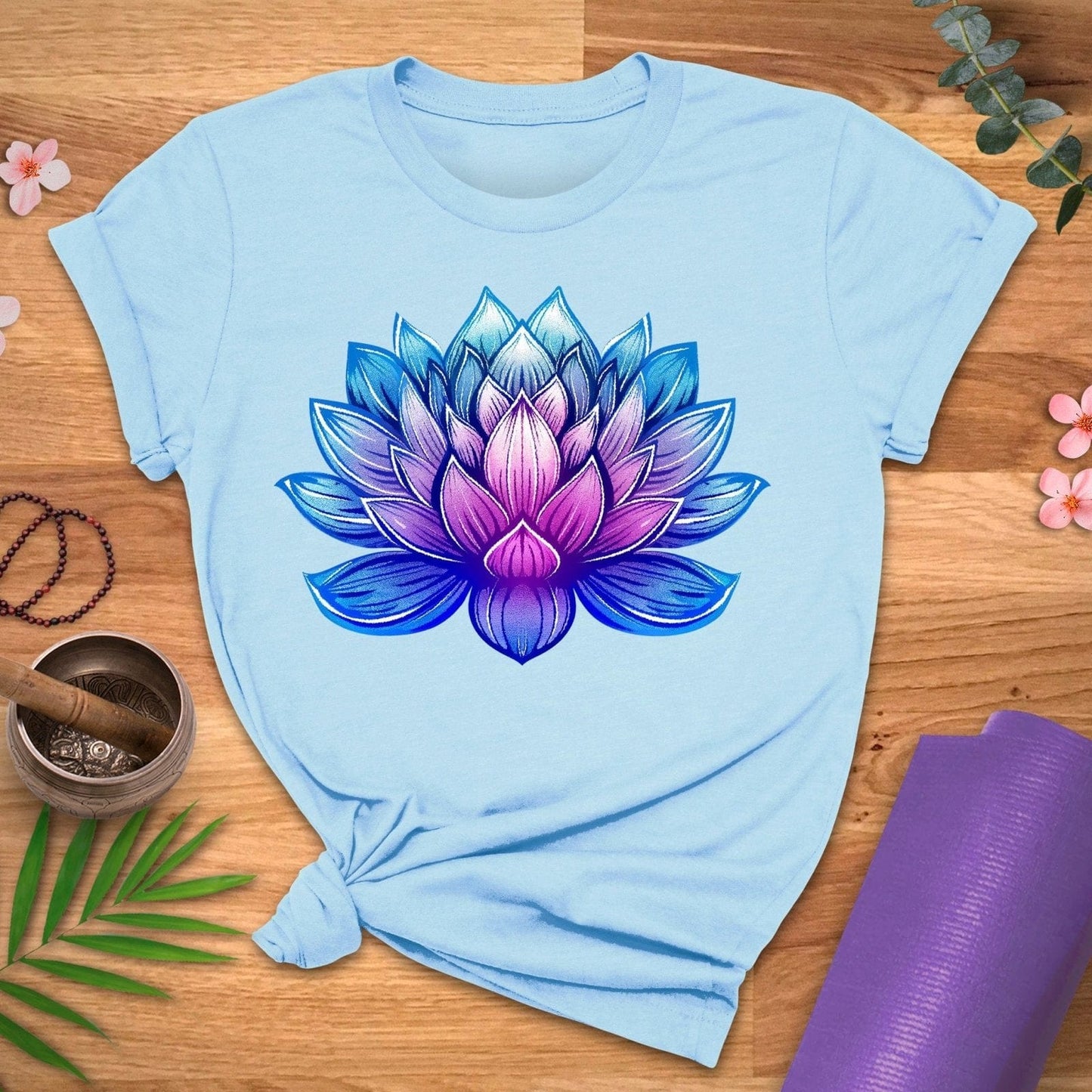 Blooming Lotus Full Color Tee - ZenWear - T-Shirt