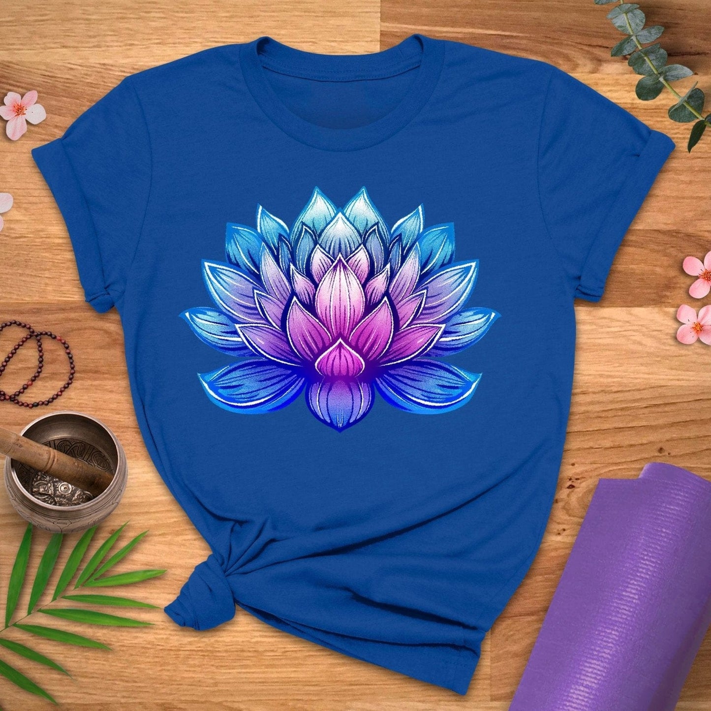 Blooming Lotus Full Color Tee - ZenWear - T-Shirt