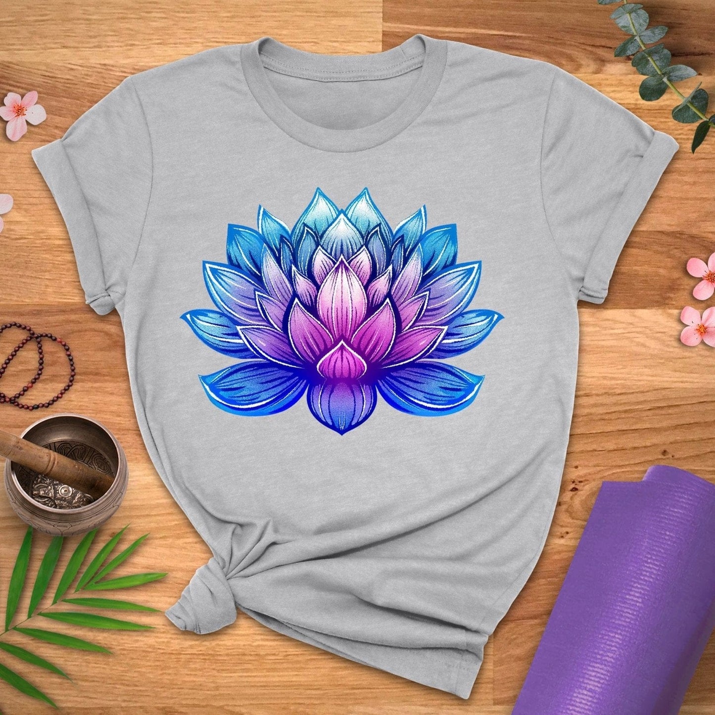 Blooming Lotus Full Color Tee - ZenWear - T-Shirt