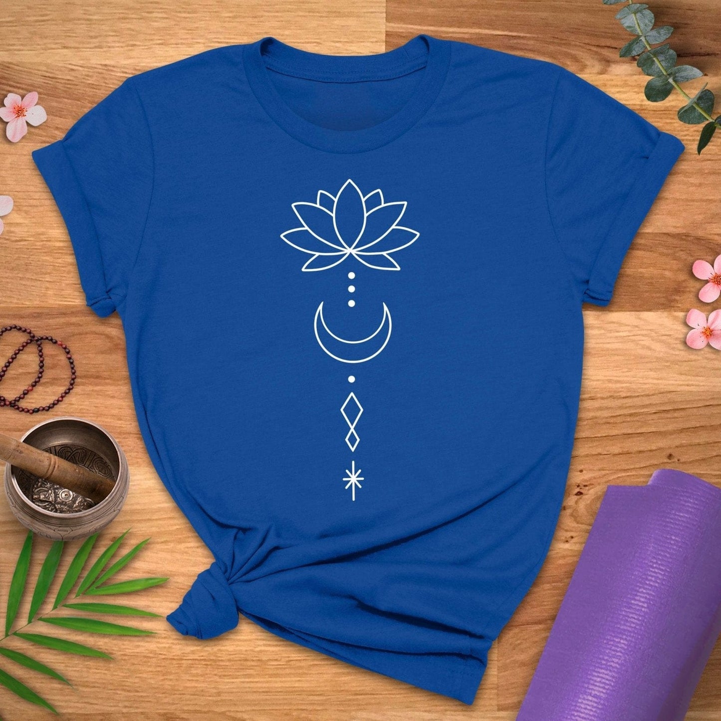 Boho Lotus Moon Tee - ZenWear - T - Shirt