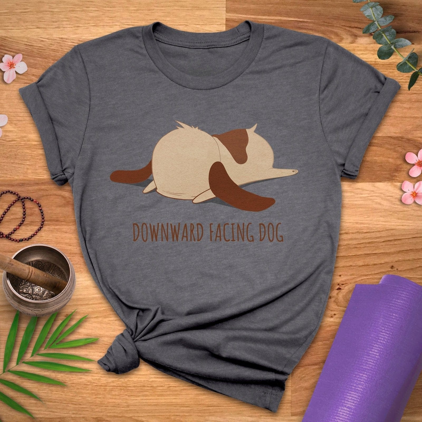 Downward FACEing Dog Tee - ZenWear - T-Shirt