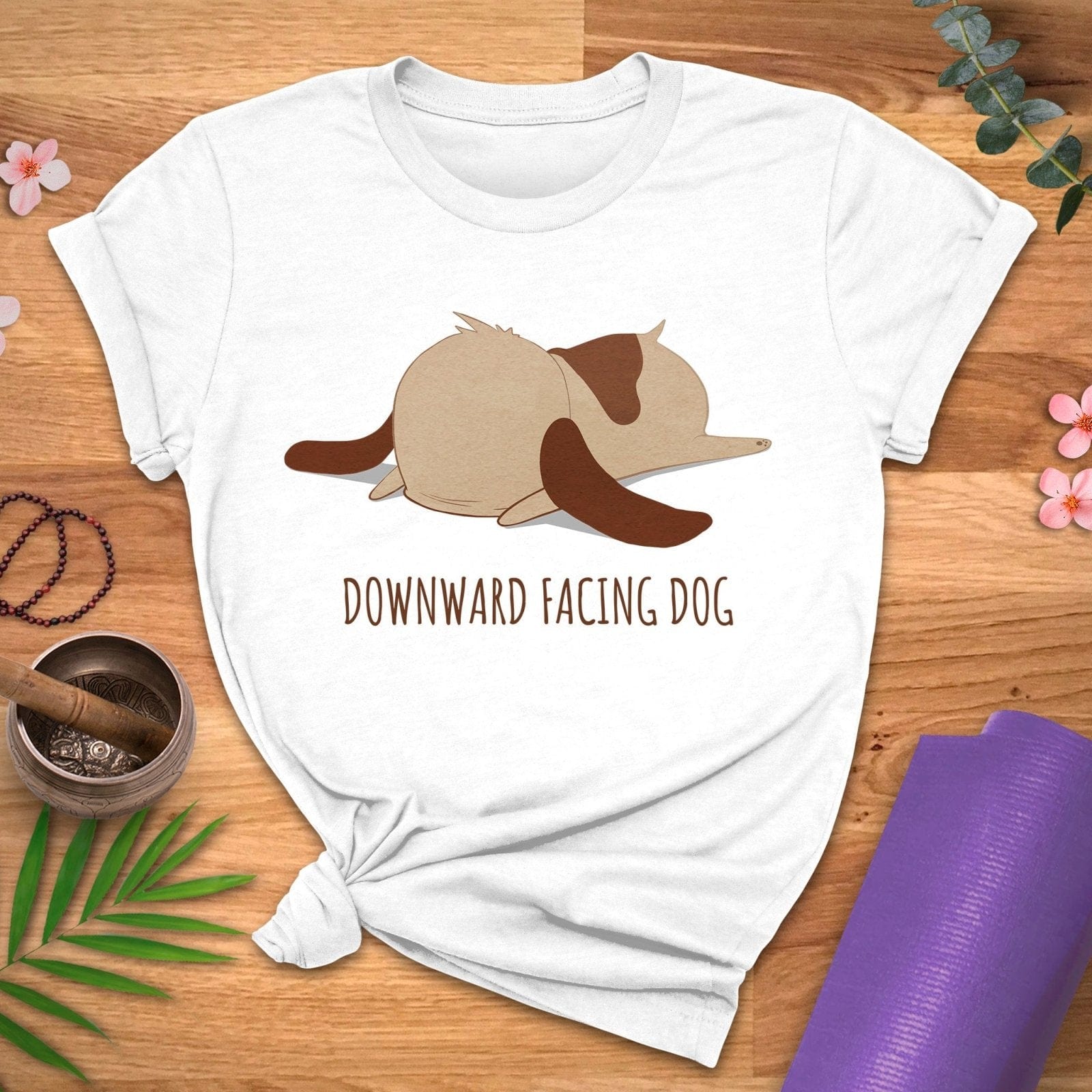 Downward FACEing Dog Tee - ZenWear - T-Shirt