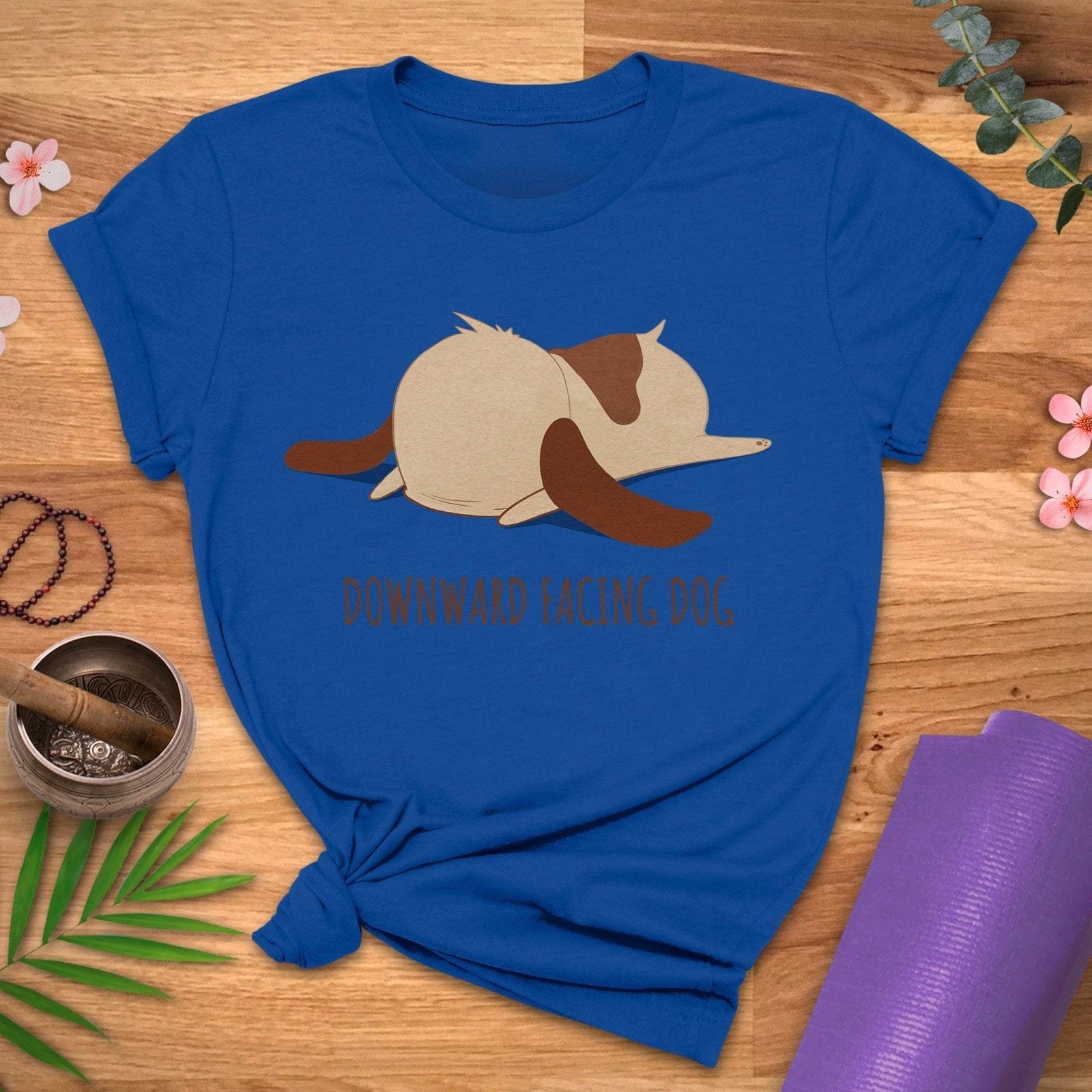 Downward FACEing Dog Tee - ZenWear - T-Shirt