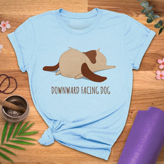 Downward FACEing Dog Tee - ZenWear - T-Shirt