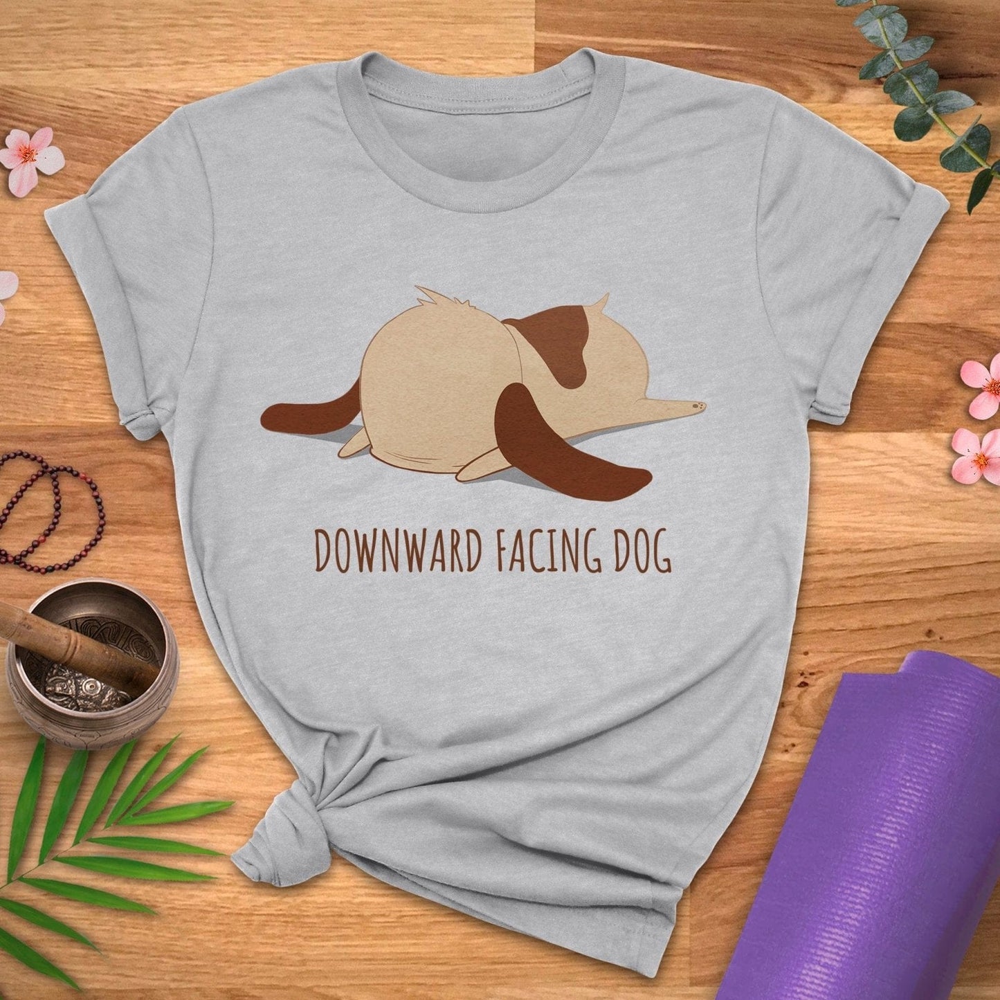 Downward FACEing Dog Tee - ZenWear - T-Shirt