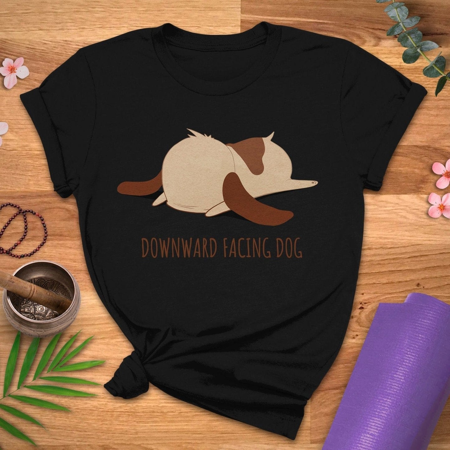 Downward FACEing Dog Tee - ZenWear - T-Shirt