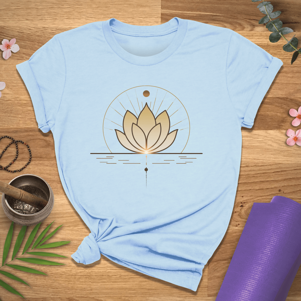 Gold Shining Lotus Tee