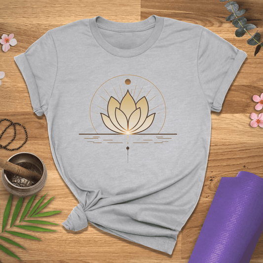 Gold Shining Lotus Tee