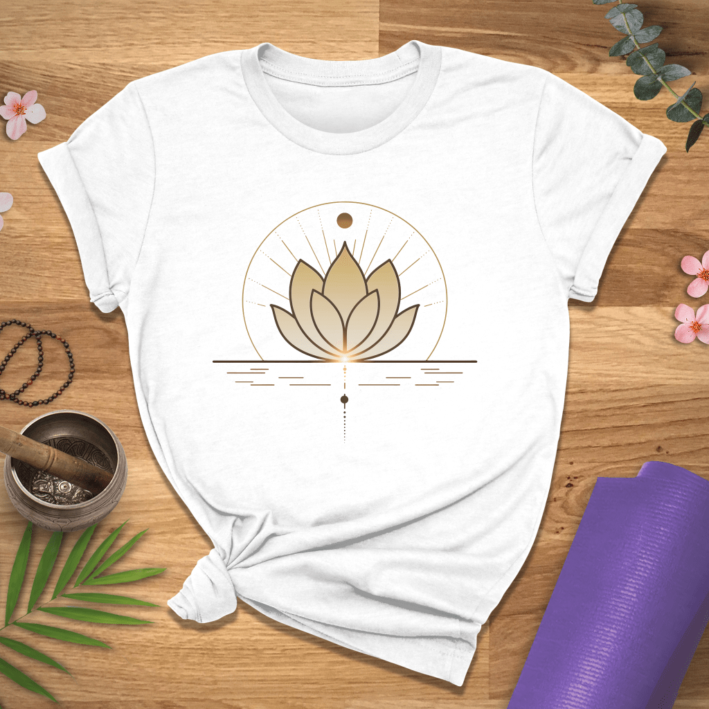 Gold Shining Lotus Tee