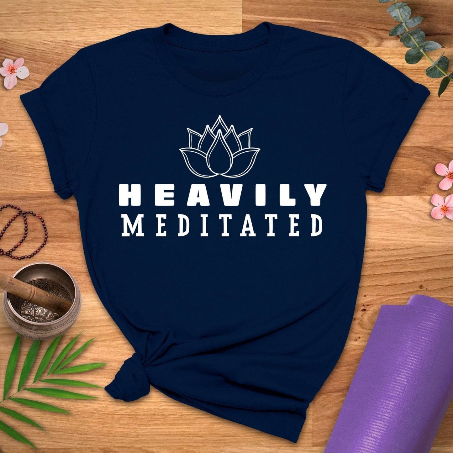 Heavily Meditated Bold Tee - ZenWear - T-Shirt