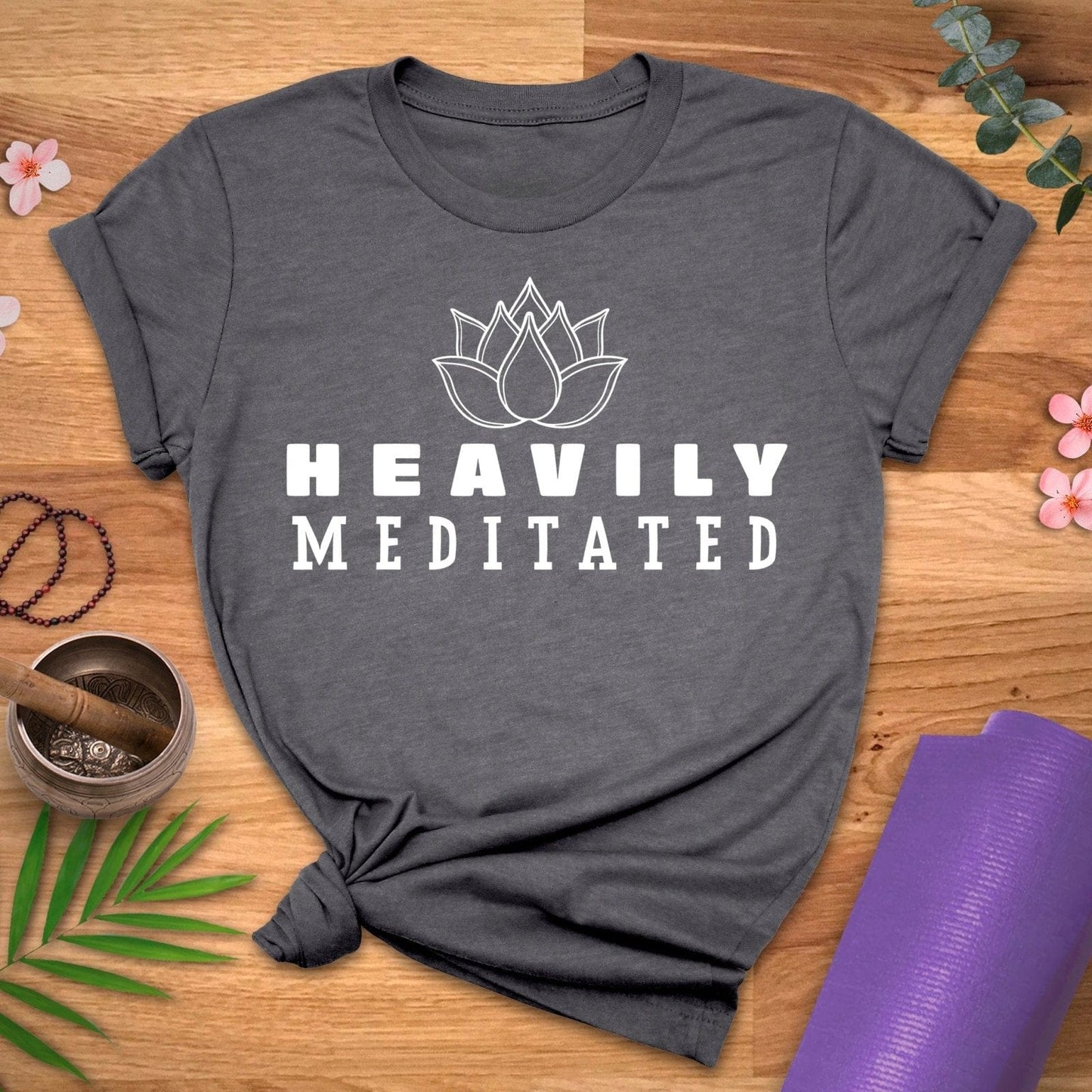 Heavily Meditated Bold Tee - ZenWear - T-Shirt