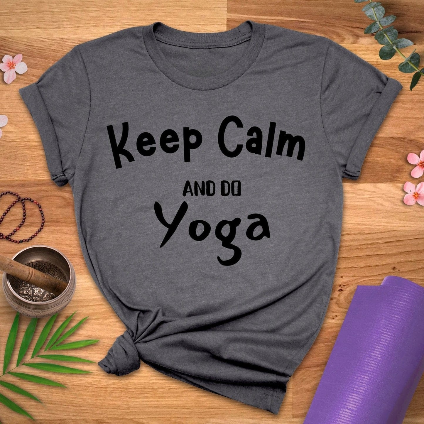 Keep Calm and Yoga Tee - ZenWear - T-Shirt