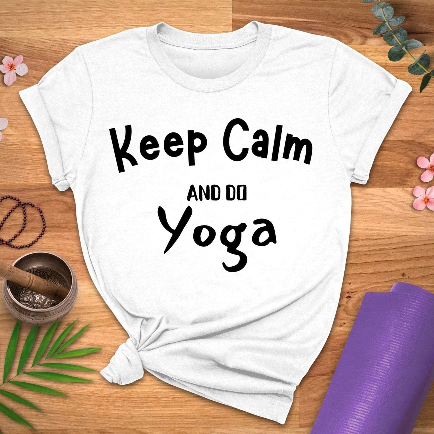 Keep Calm and Yoga Tee - ZenWear - T-Shirt