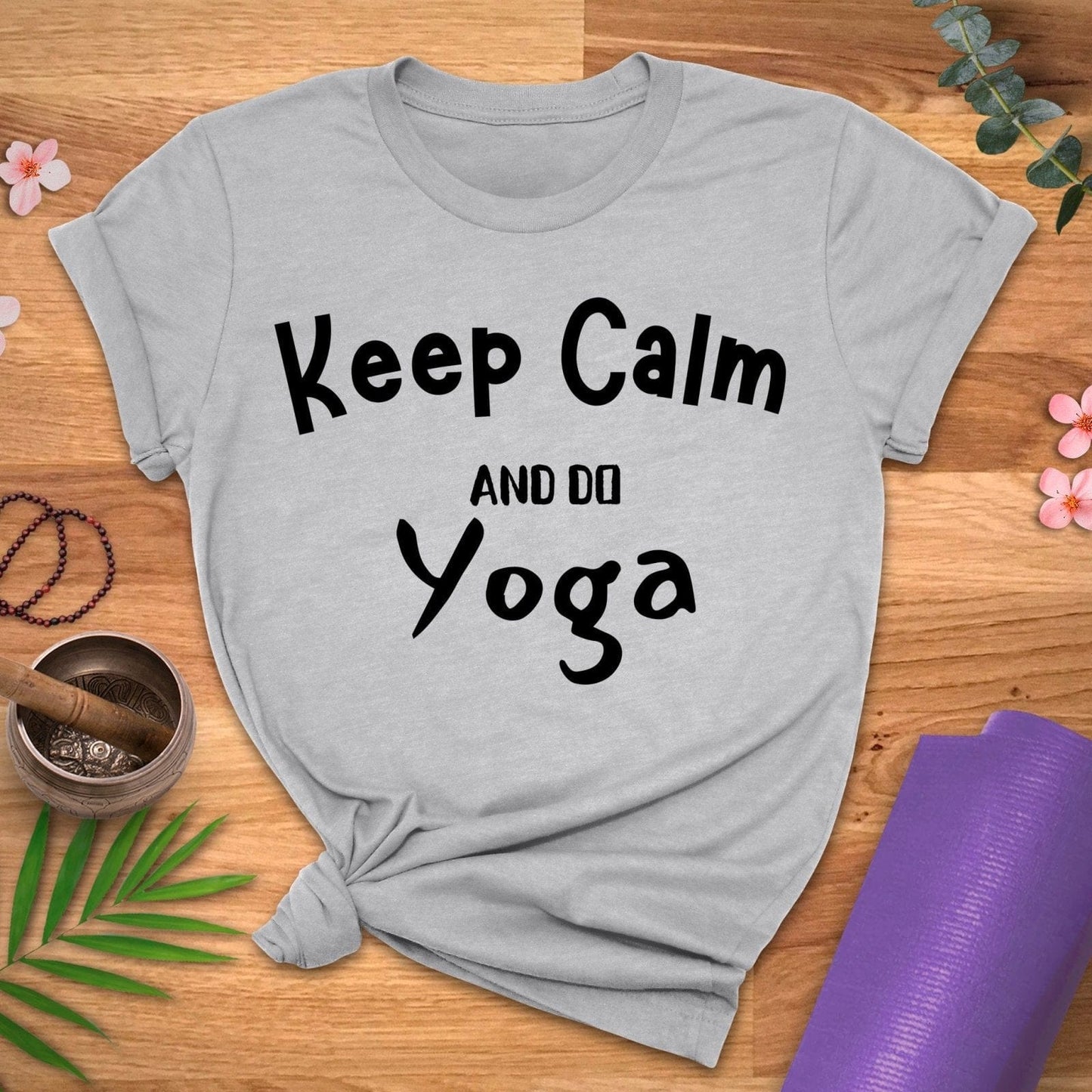 Keep Calm and Yoga Tee - ZenWear - T-Shirt