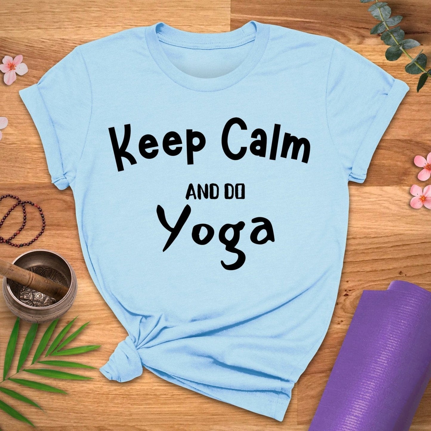 Keep Calm and Yoga Tee - ZenWear - T-Shirt