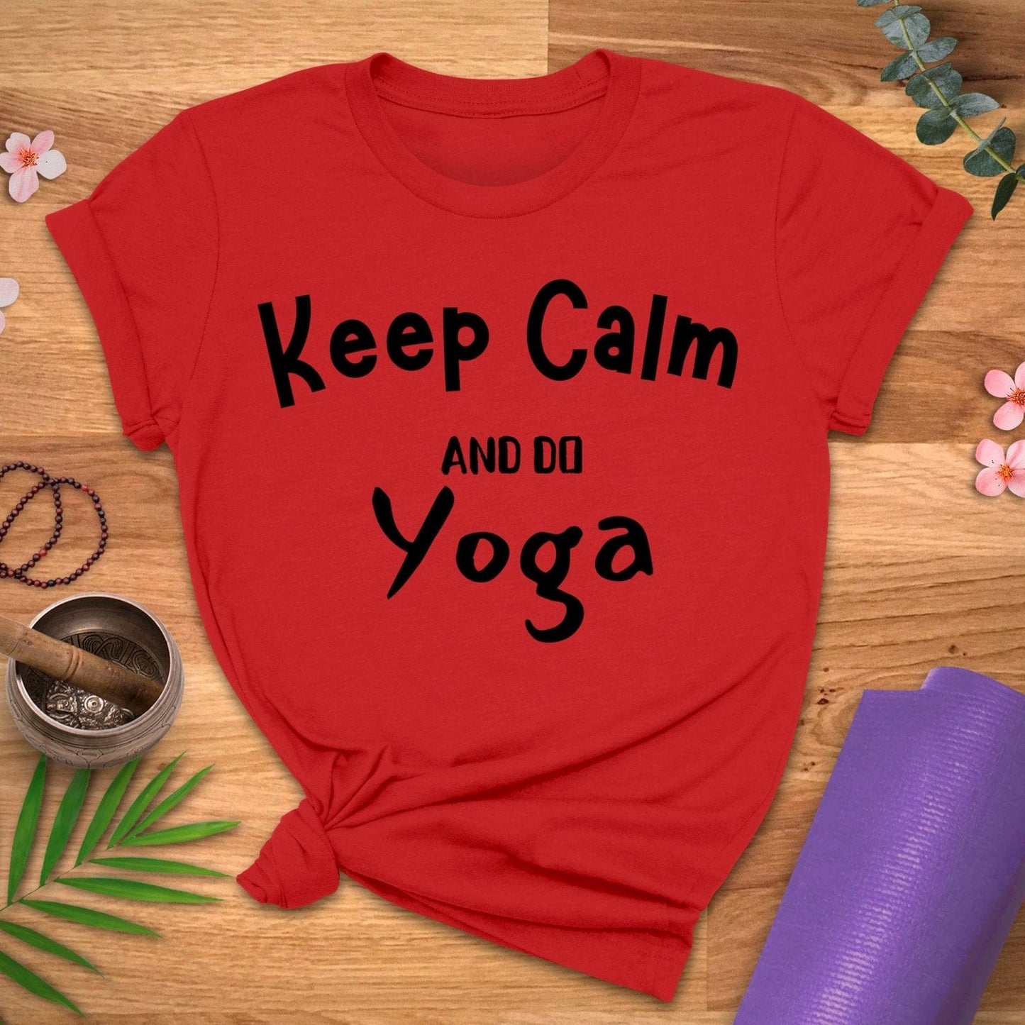 Keep Calm and Yoga Tee - ZenWear - T-Shirt