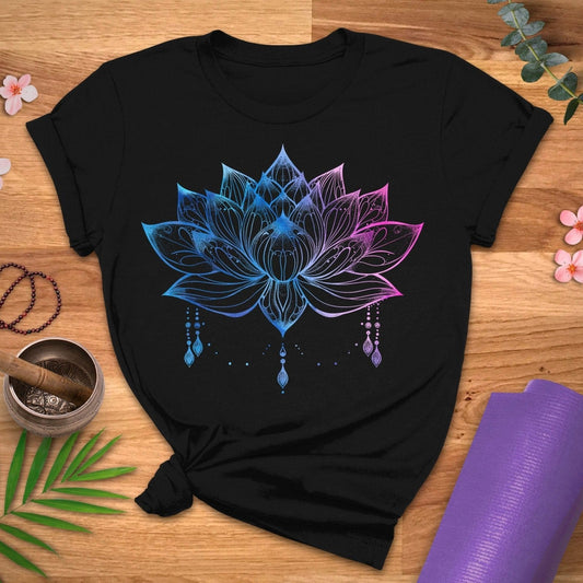 Lotus Bloom Speckle Tee - ZenWear - T-Shirt