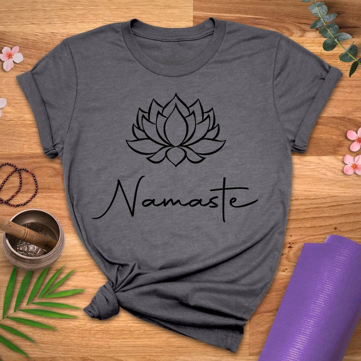 Lotus Bulb Namaste Tee - ZenWear - T - Shirt