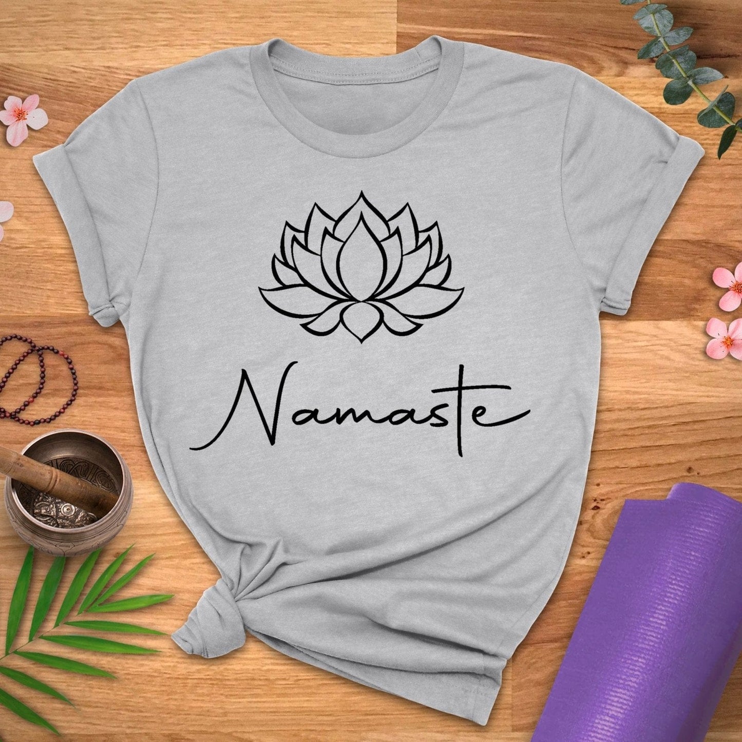 Lotus Bulb Namaste Tee - ZenWear - T - Shirt