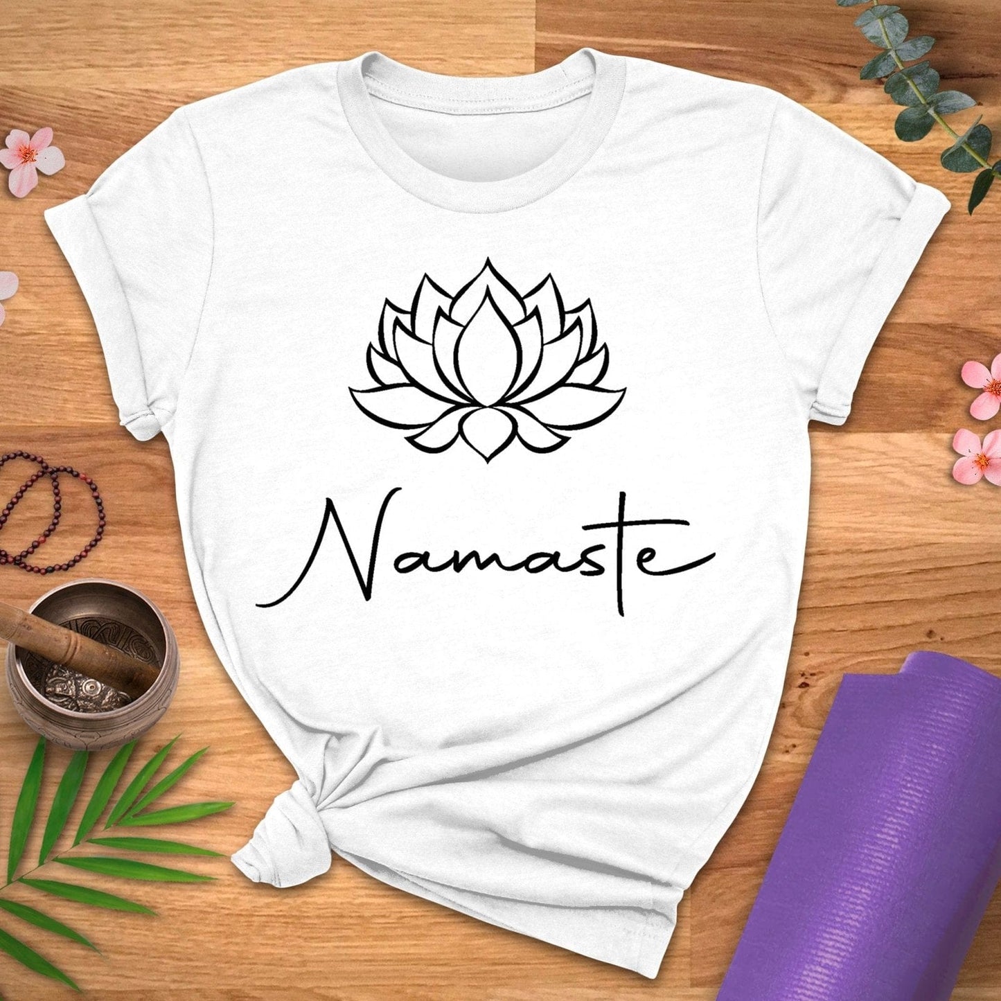 Lotus Bulb Namaste Tee - ZenWear - T - Shirt