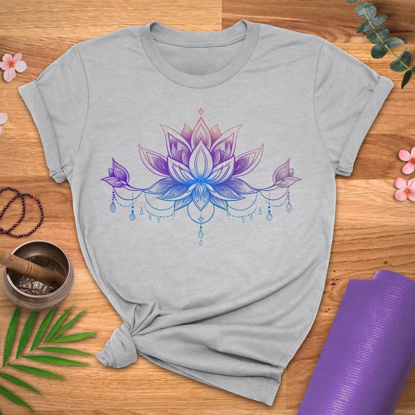 Lotus Pendant Tee - ZenWear - T-Shirt