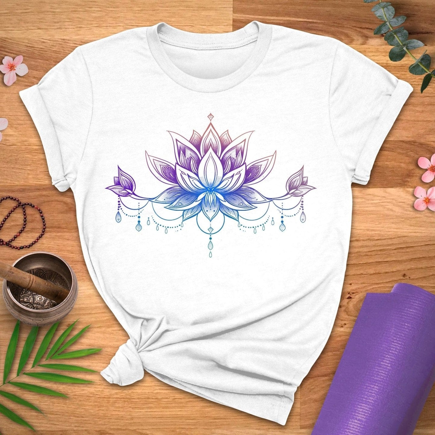 Lotus Pendant Tee - ZenWear - T-Shirt