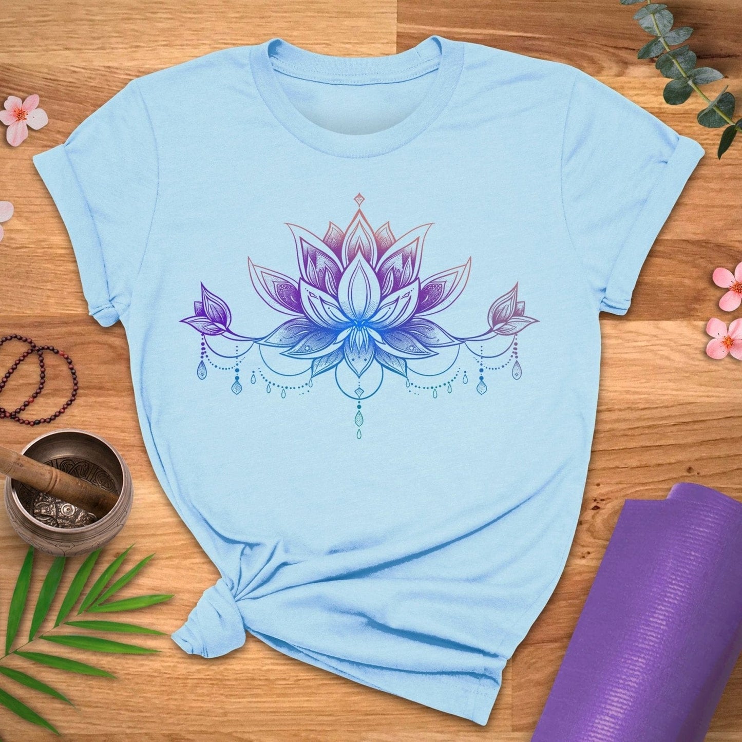 Lotus Pendant Tee - ZenWear - T-Shirt