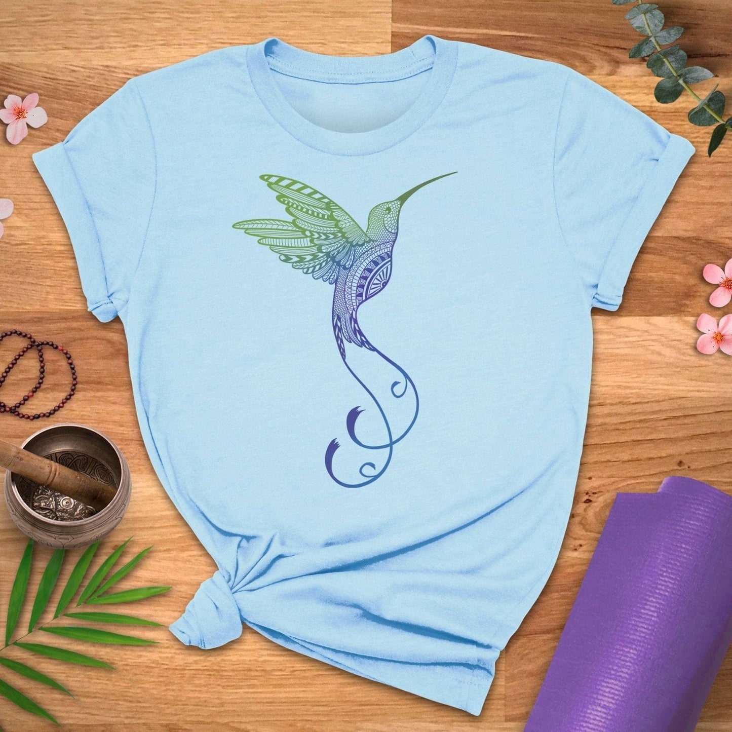 Mandala Hummingbird Tee - ZenWear - T-Shirt