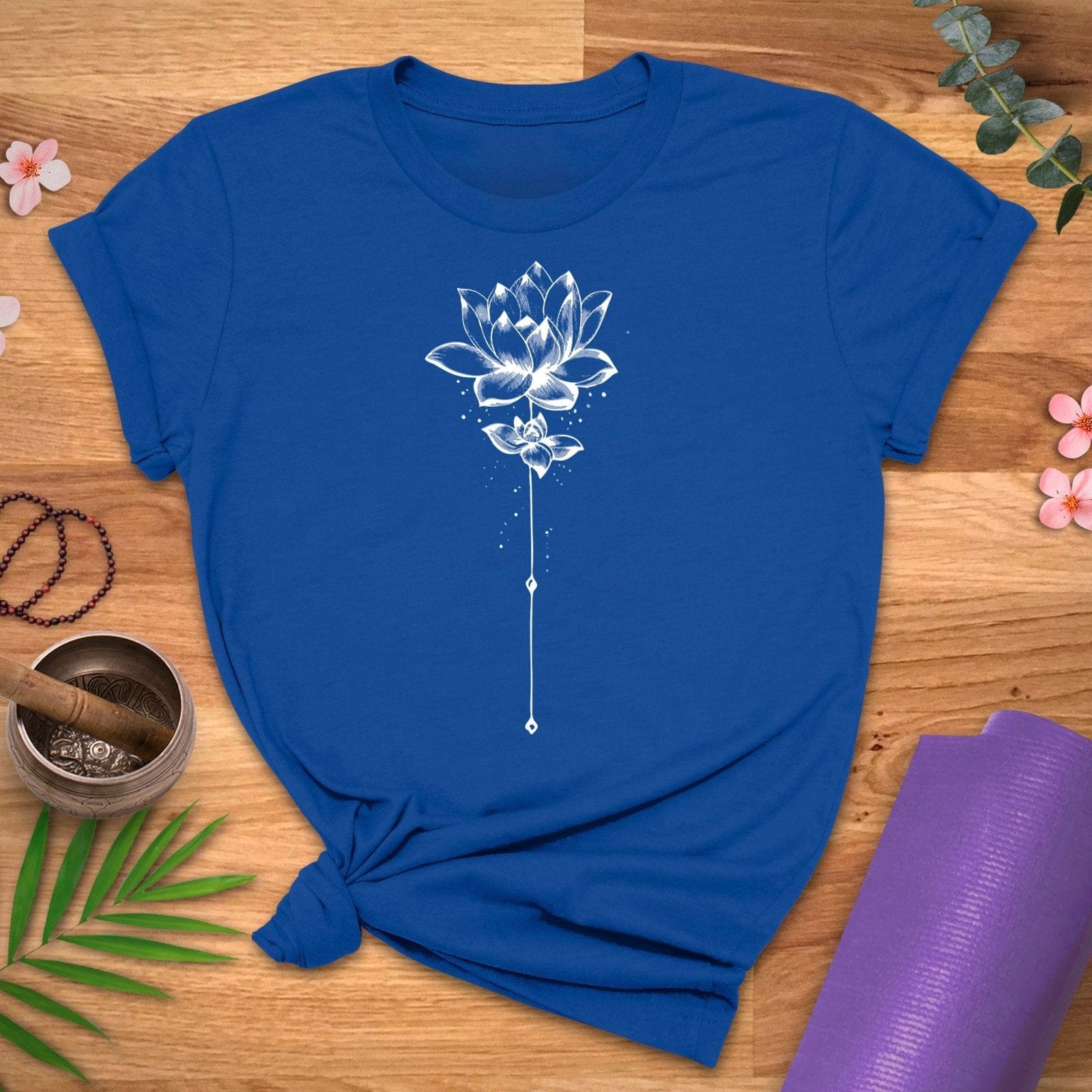 Minimal Lotus Flower Tee - ZenWear - T-Shirt