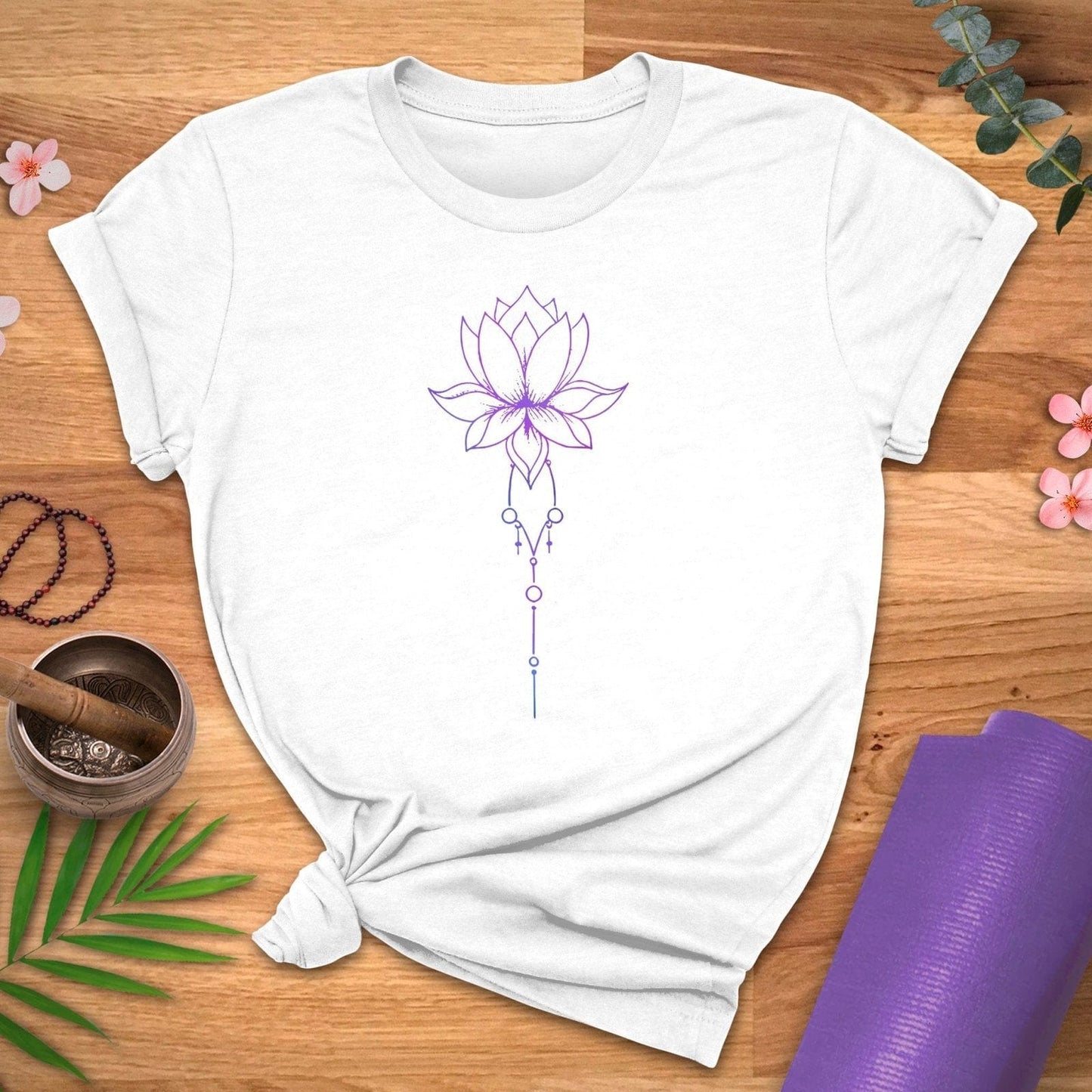 Minimal Lotus Tee - ZenWear - T-Shirt