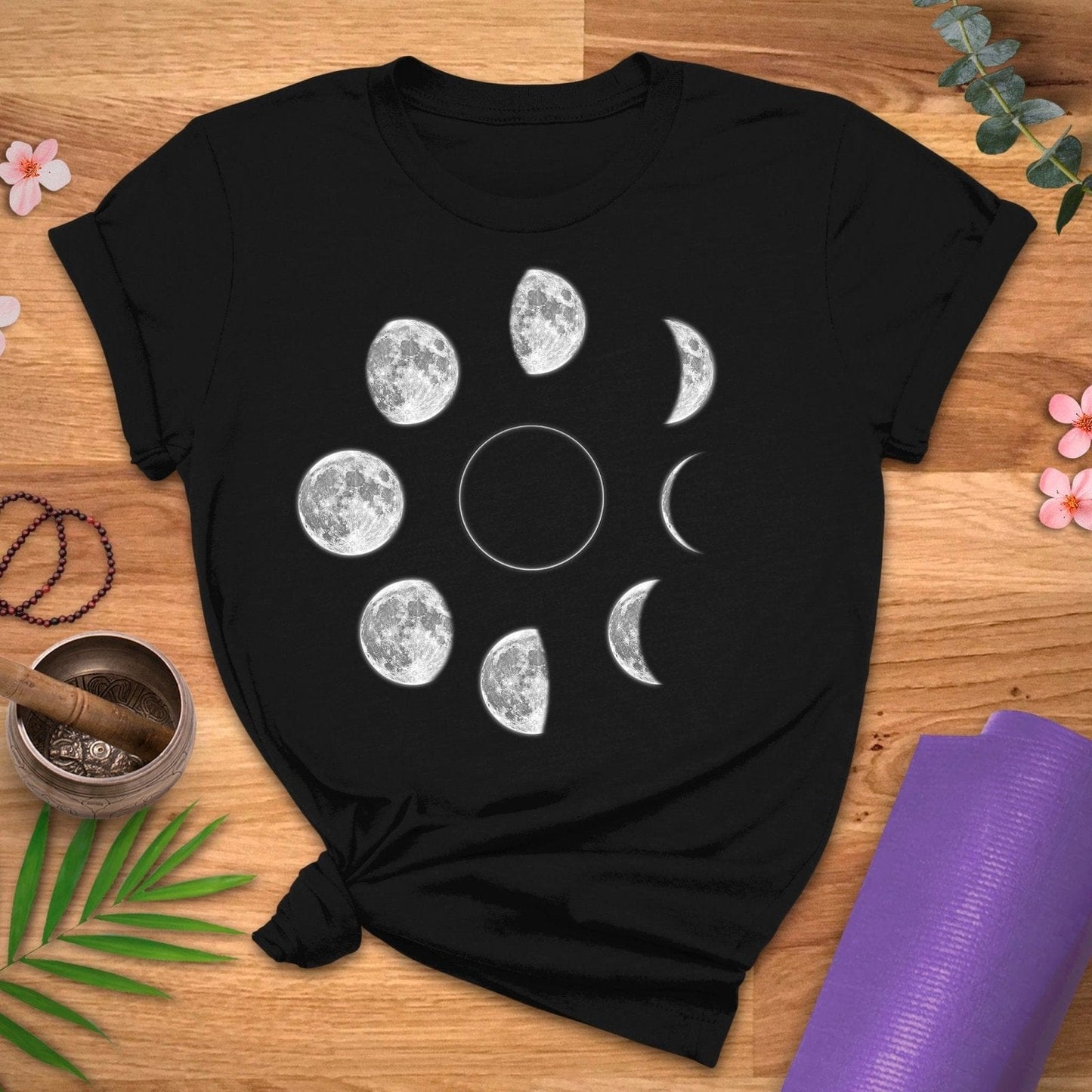 Moon Phase Circle Tee - ZenWear - T - Shirt