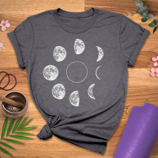 Moon Phase Circle Tee - ZenWear - T - Shirt