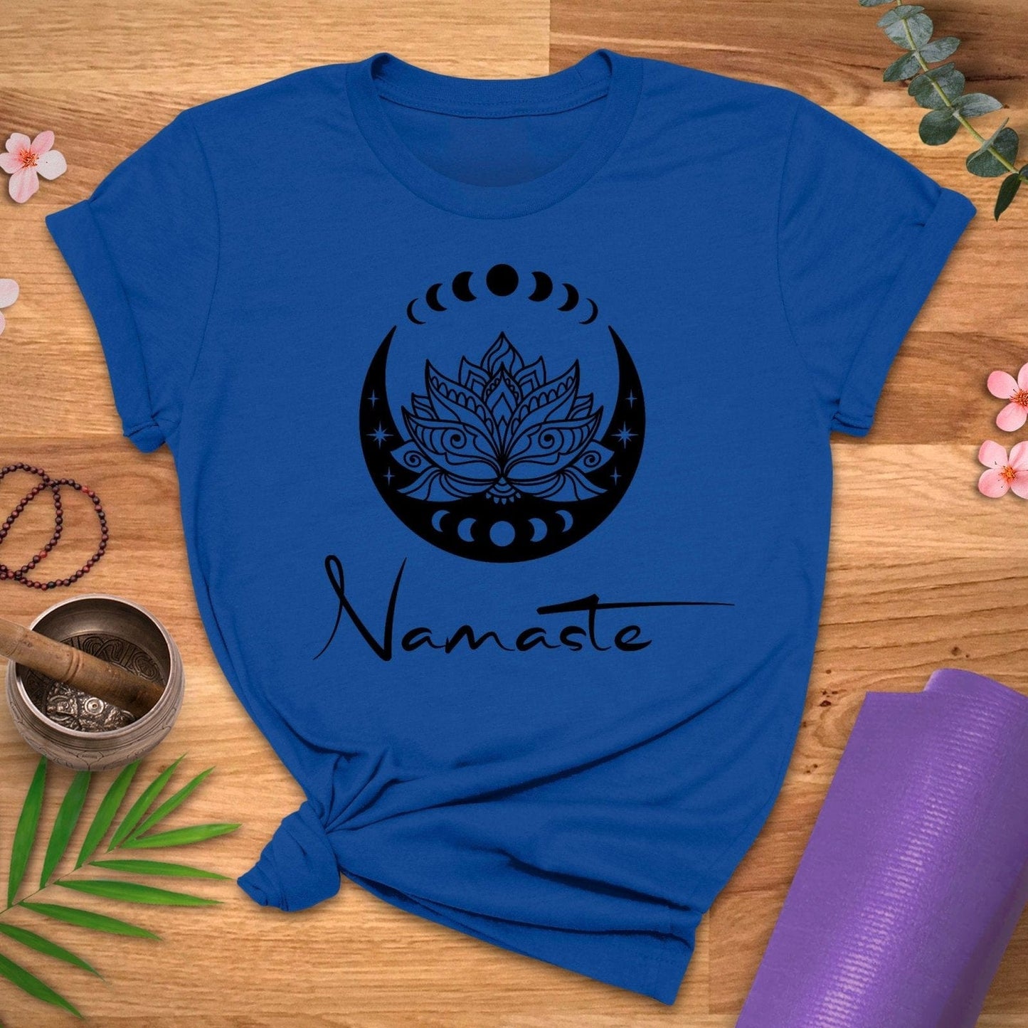 Moon Phase Namaste Tee - ZenWear - T - Shirt