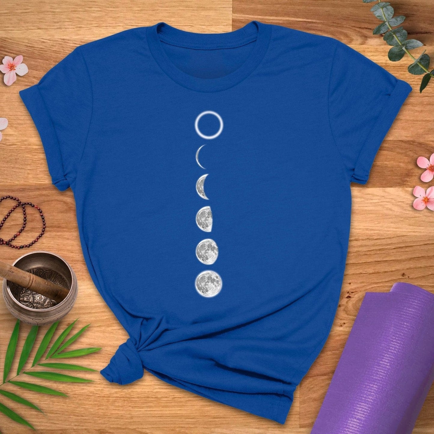 Moon Phase Vertical Tee - ZenWear - T - Shirt