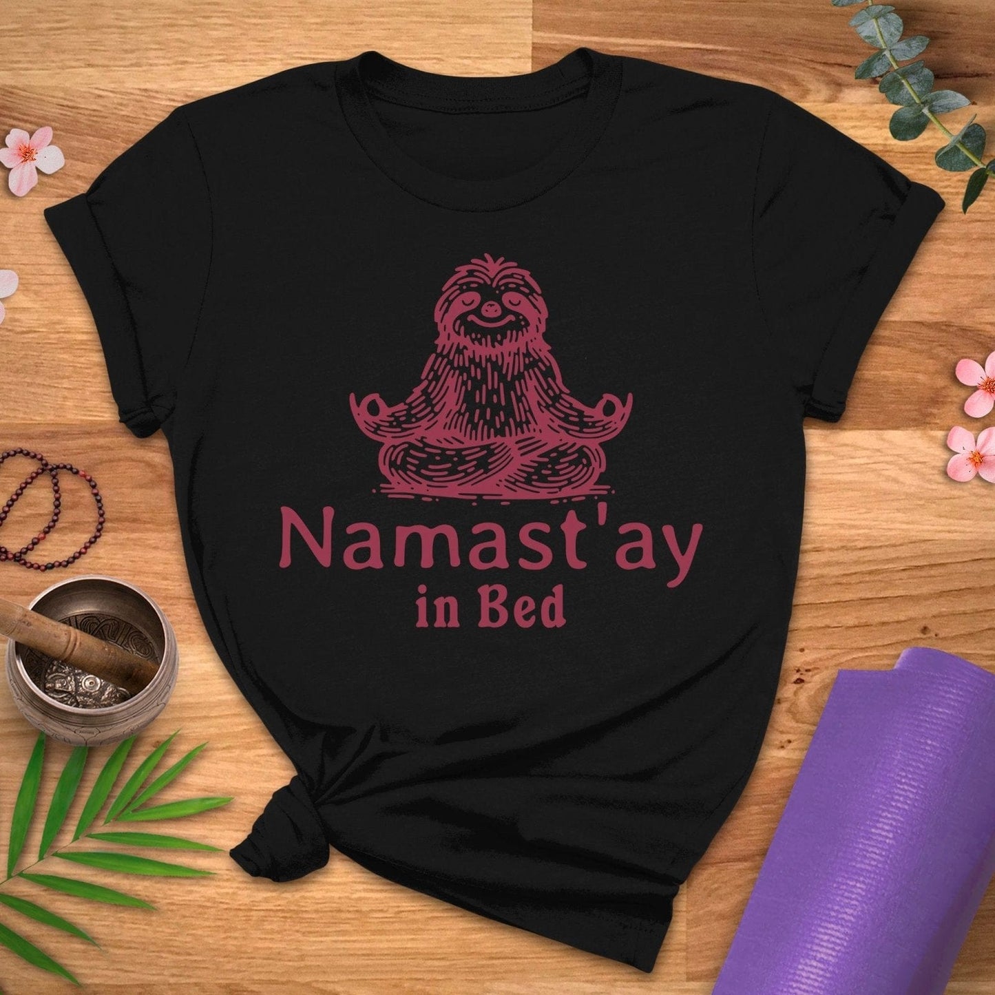 Namastay in Bed Sloth Tee - ZenWear - T - Shirt