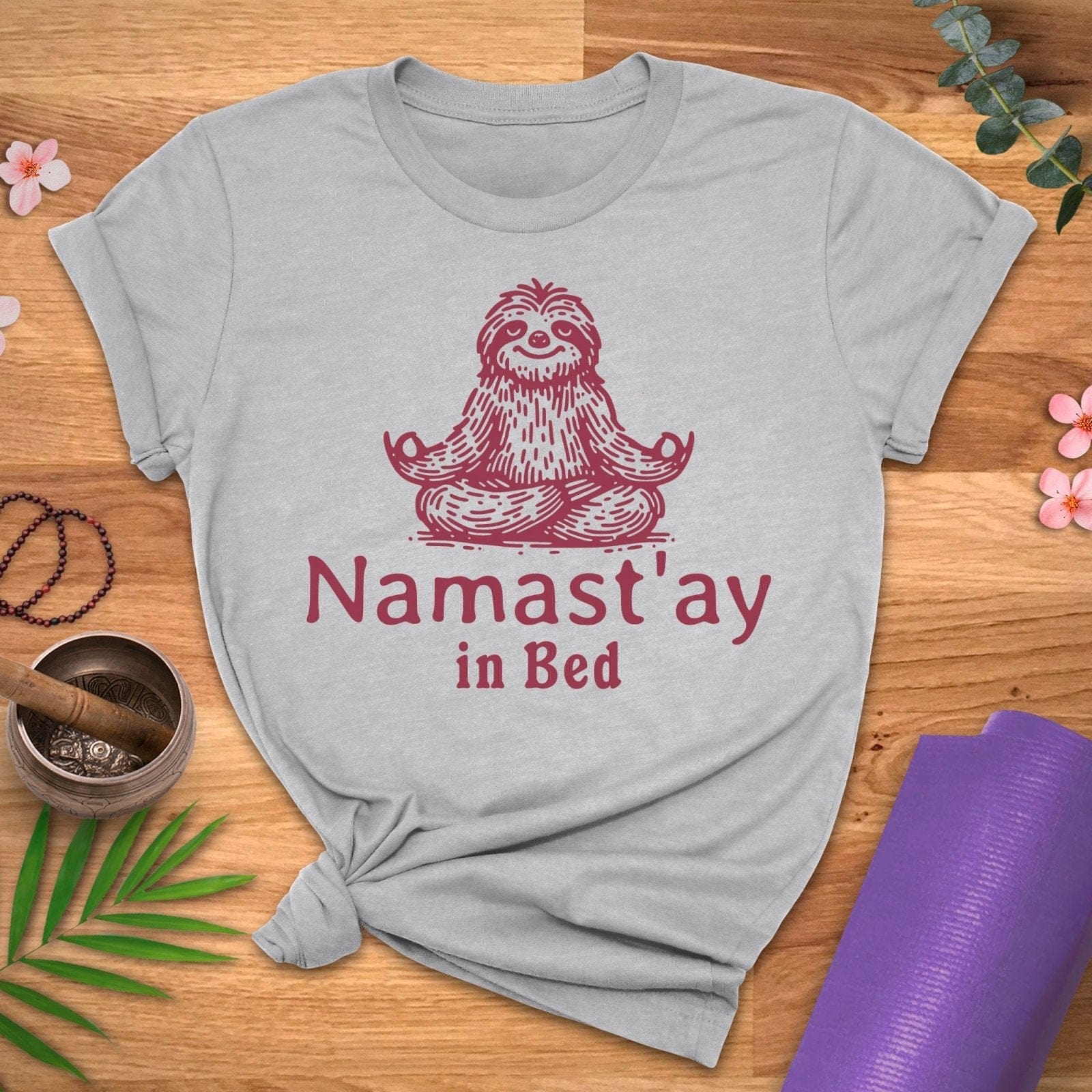 Namastay in Bed Sloth Tee - ZenWear - T - Shirt