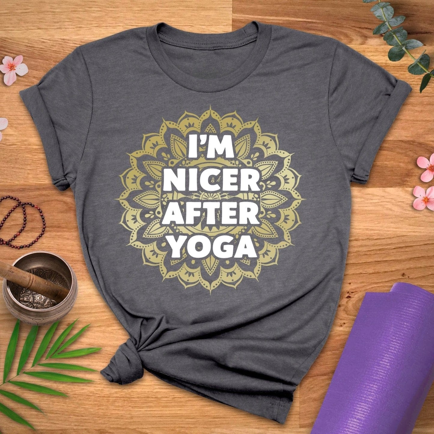 Nicer After Yoga Mandala Tee - ZenWear - T - Shirt