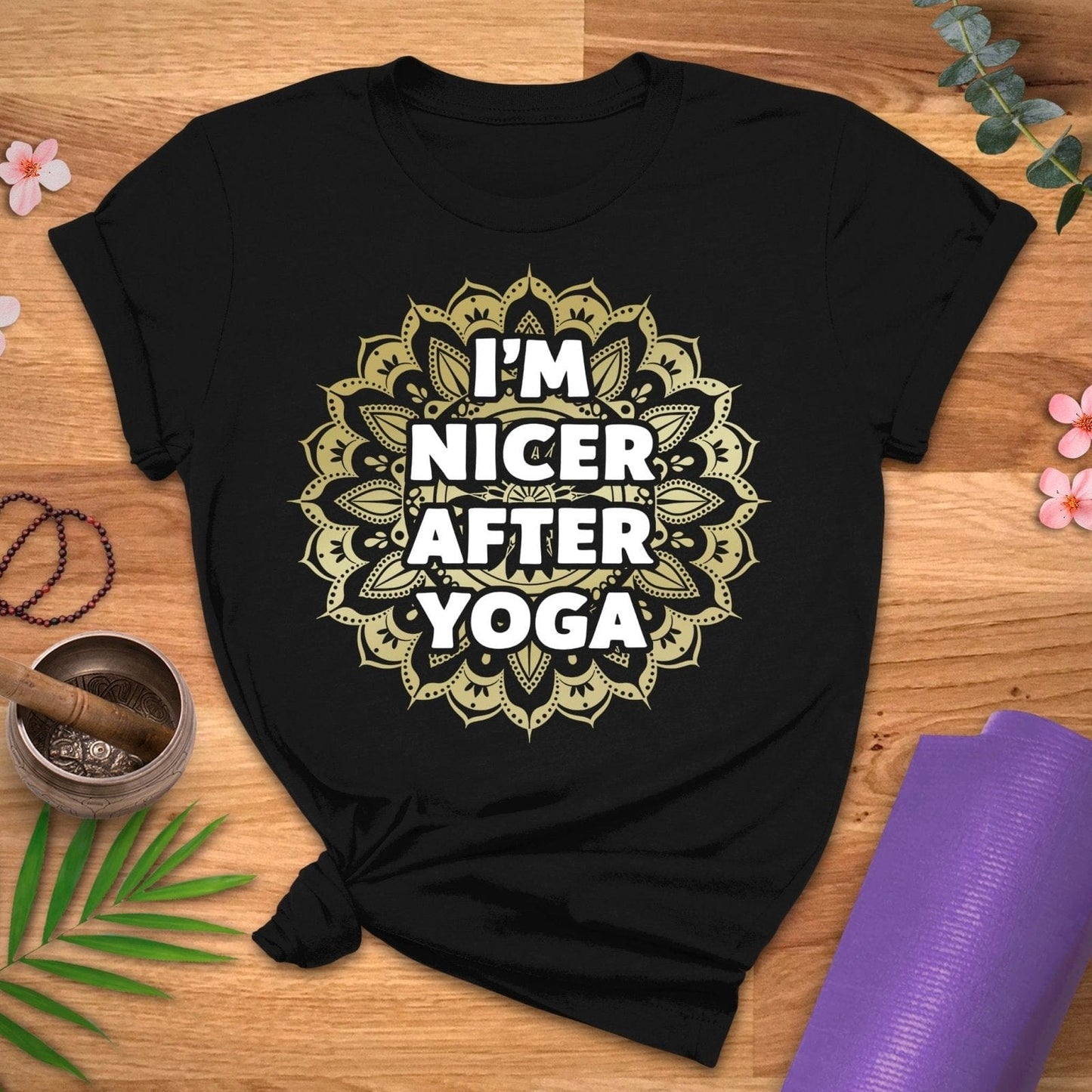 Nicer After Yoga Mandala Tee - ZenWear - T - Shirt