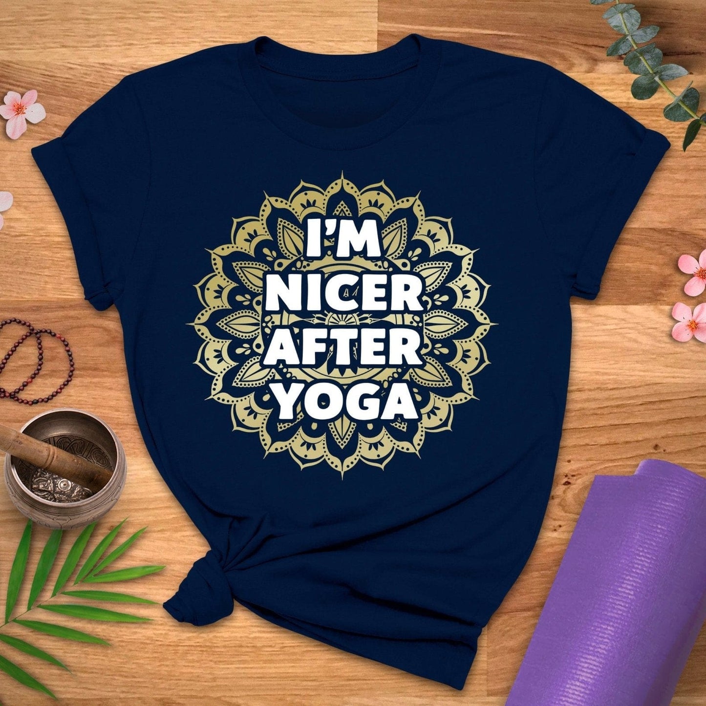 Nicer After Yoga Mandala Tee - ZenWear - T - Shirt